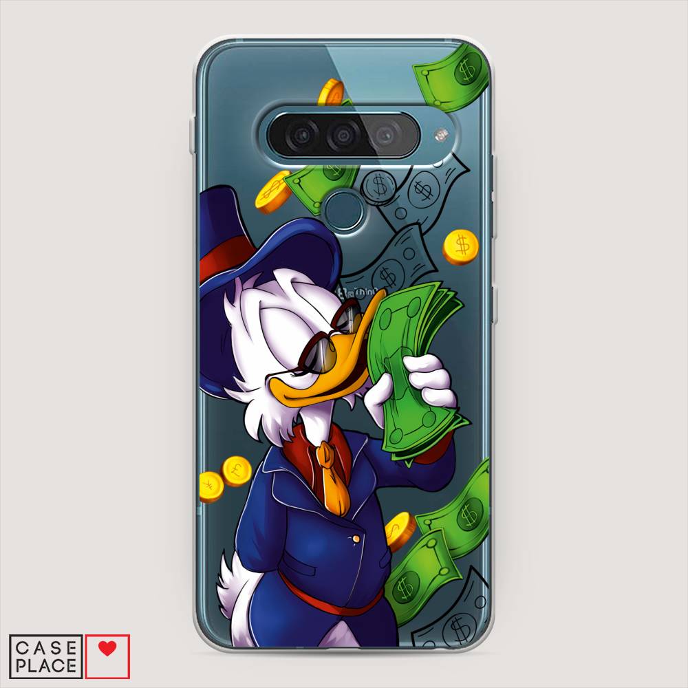 

Чехол для LG G8s ThinQ "Scrooge McDuck with Money", Синий;зеленый;белый, 84050-6