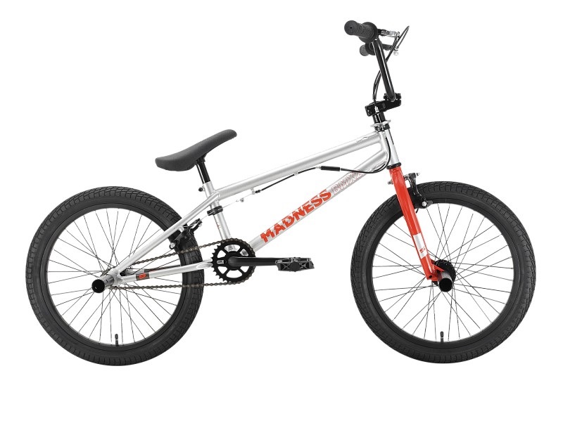

Велосипед STARK Madness BMX 2 (2022), BMX (взрослый), рама 9", колеса 20", серебристый/ора, Серебристый;оранжевый