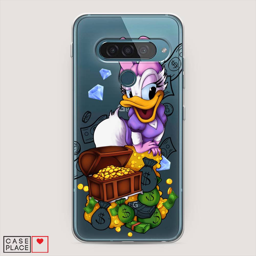 

Чехол для LG G8s ThinQ "Rich Daisy Duck", Коричневый;белый;фиолетовый, 84050-6