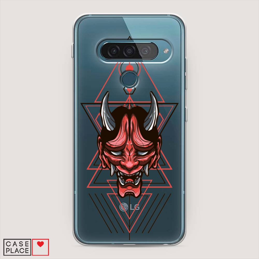 

Чехол для LG G8s ThinQ "Hanya Oni mask", Серый;красный;черный, 84050-4