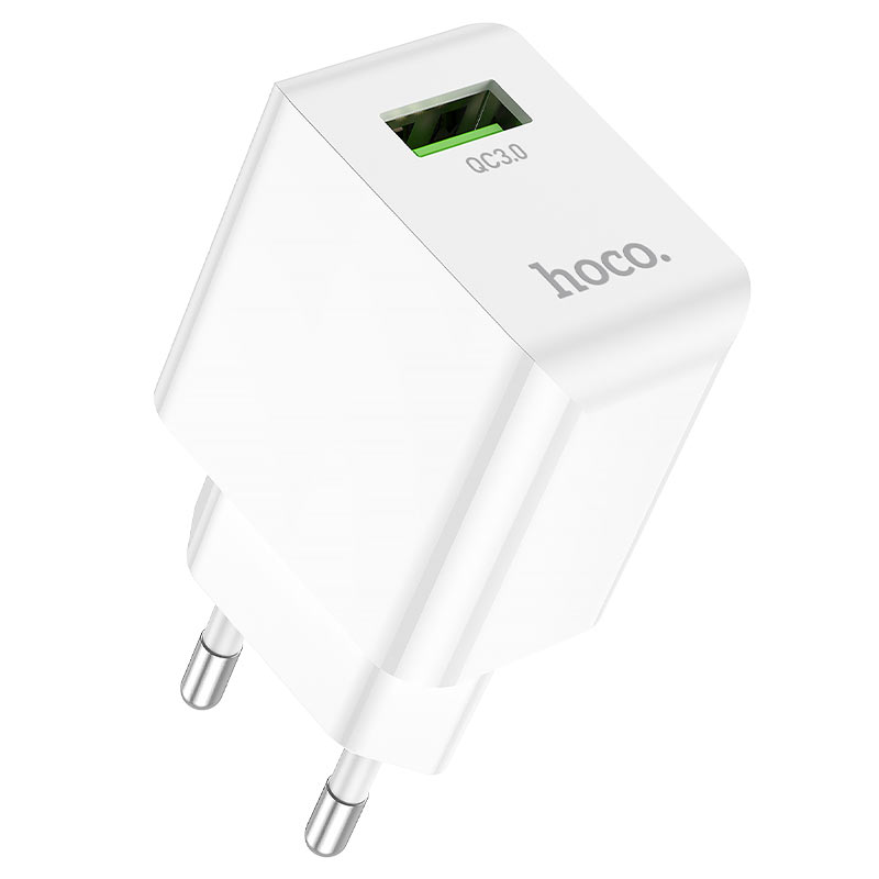 

Сетевое зарядное устройство Hoco HC-66878 C98A Type-C 1m/ QC 3.0/ 1 USB/5V_9V_12V, 18W
