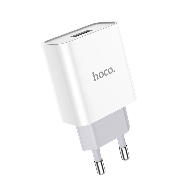 

Сетевое зарядное устройство Hoco HC-27947 C81A Lightning 1m/ 1 USB/ Выход: 10.5W/ White