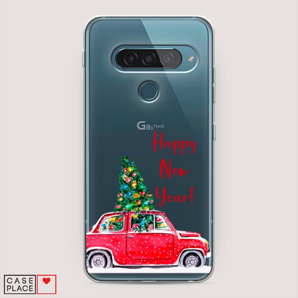 

Чехол для LG G8s ThinQ "Happy New Year", Красный;зеленый, 84050-5