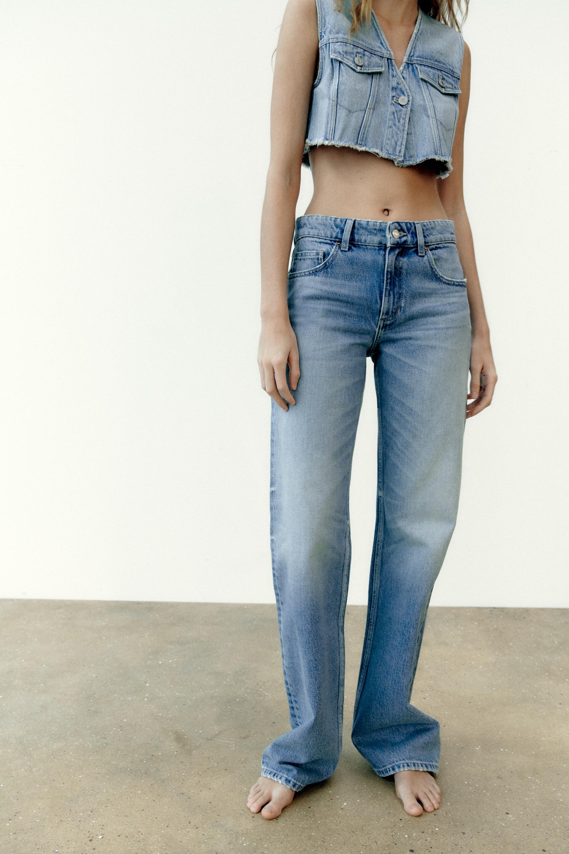 

Джинсы женские ZARA 06688029 синие 44 EU (доставка из-за рубежа), Синий, 06688029