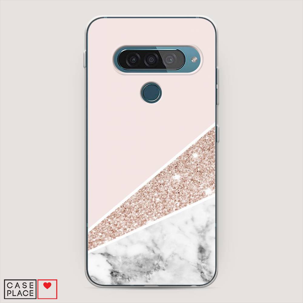 

Чехол для LG G8s ThinQ "Блестящий розовый мрамор", 84050-3