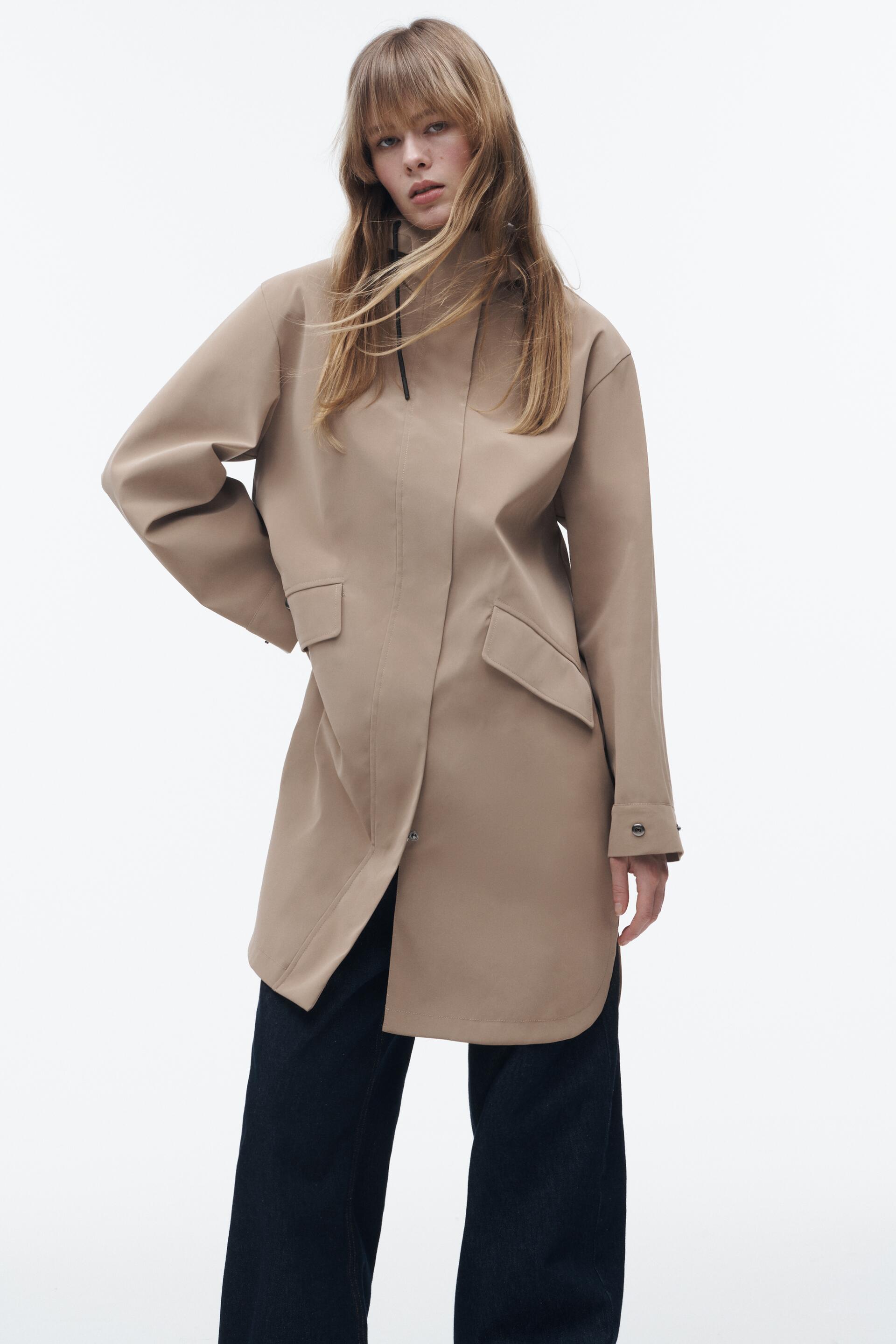 

Плащ женский ZARA 06318023 бежевый S (доставка из-за рубежа), 06318023