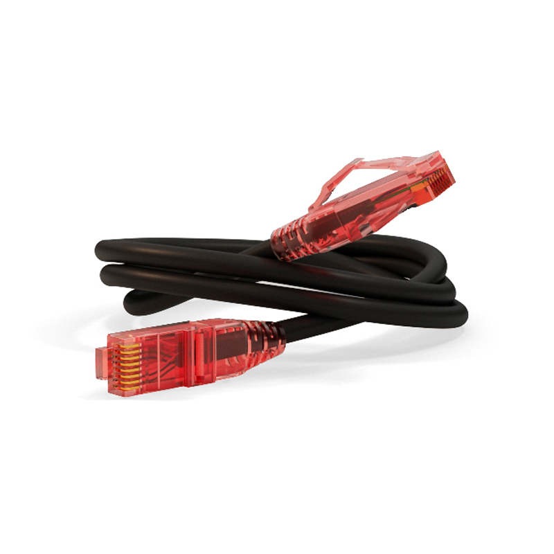 

Патч-корд Hyperline RJ-45 - RJ-45 вилка-вилка 3м (PC-LPM-UTP-RJ45-RJ45-C5E-3M) черный