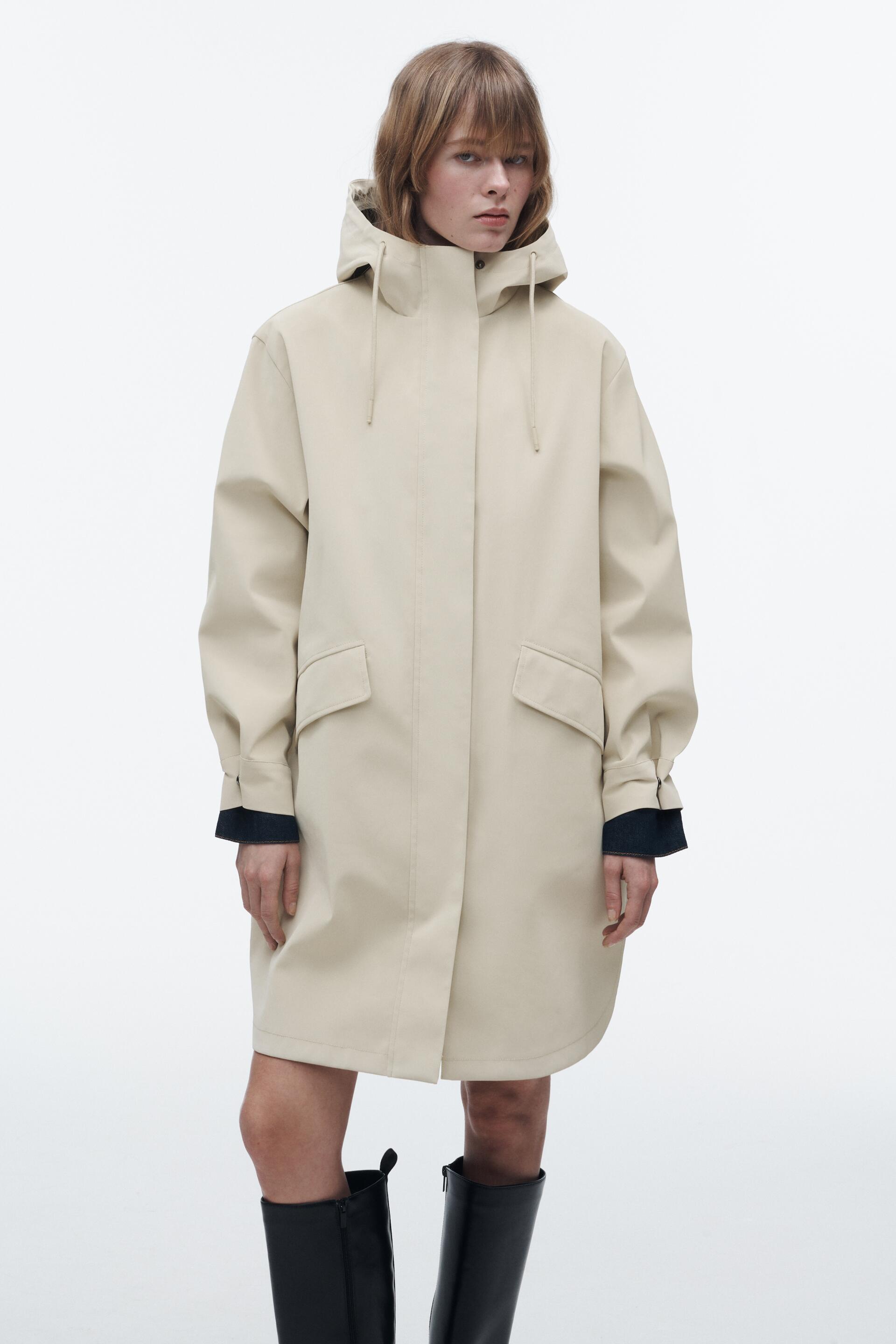 

Плащ женский ZARA 06318023 белый XS (доставка из-за рубежа), 06318023