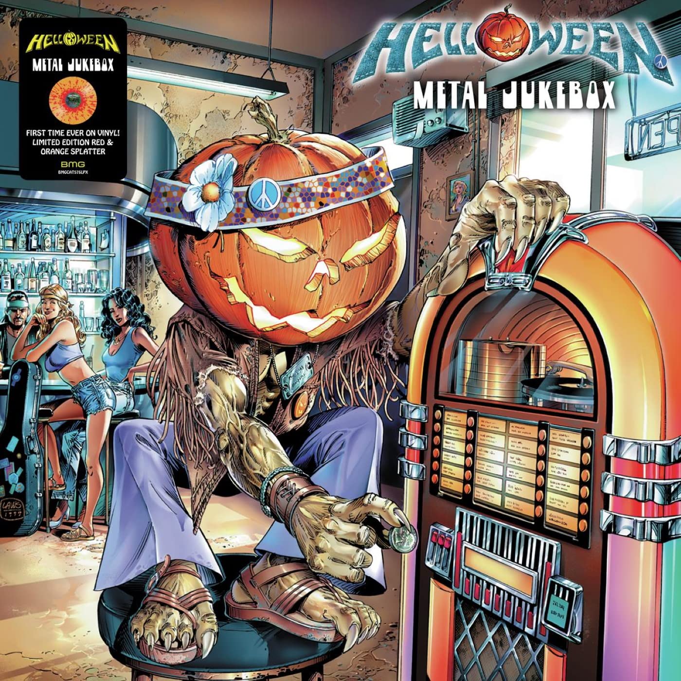 Helloween Metal Jukebox (Orange & Red Splatter) (LP)