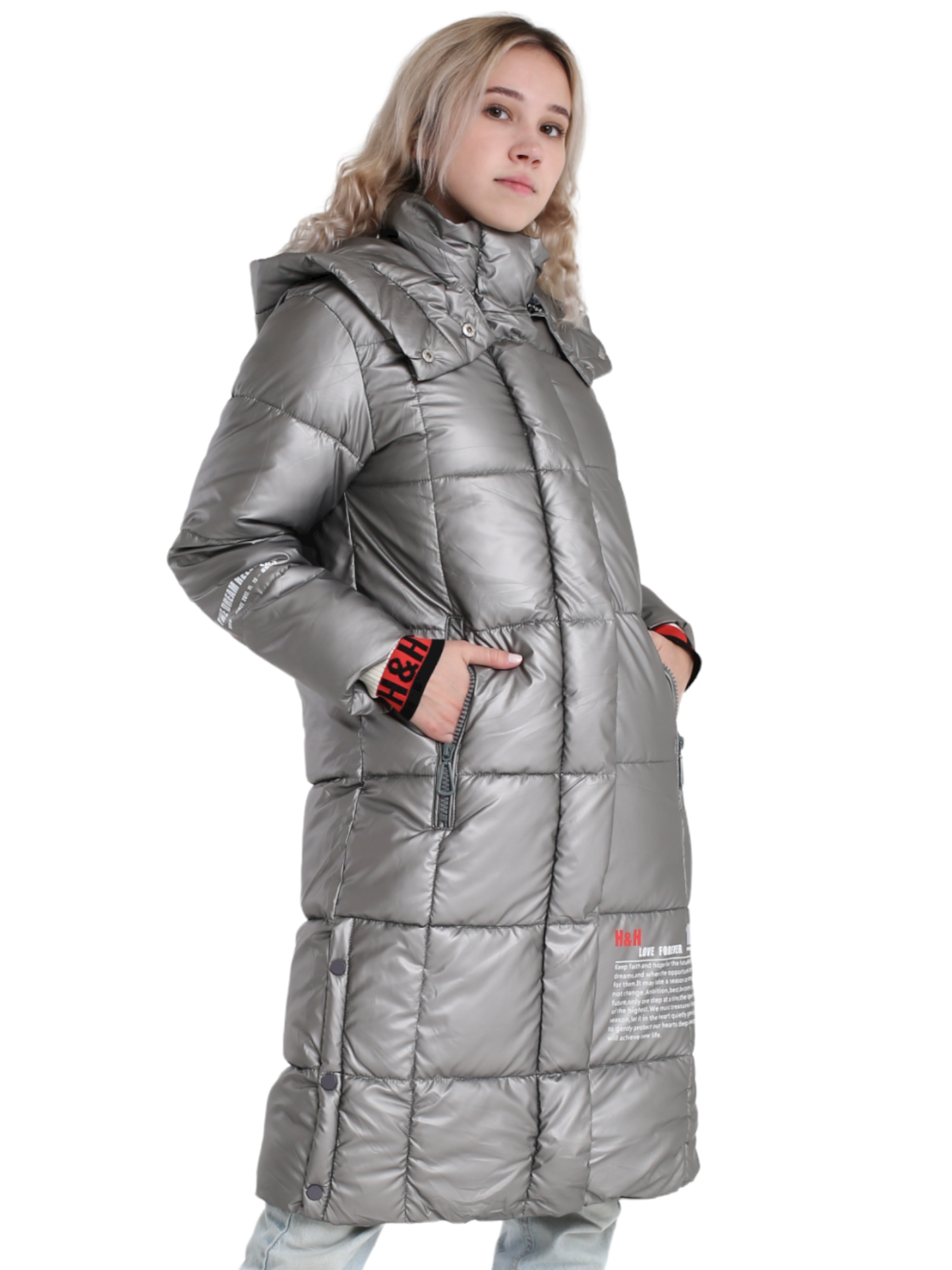 

Куртка женская NEW SHEEK 1 серая L, 1
