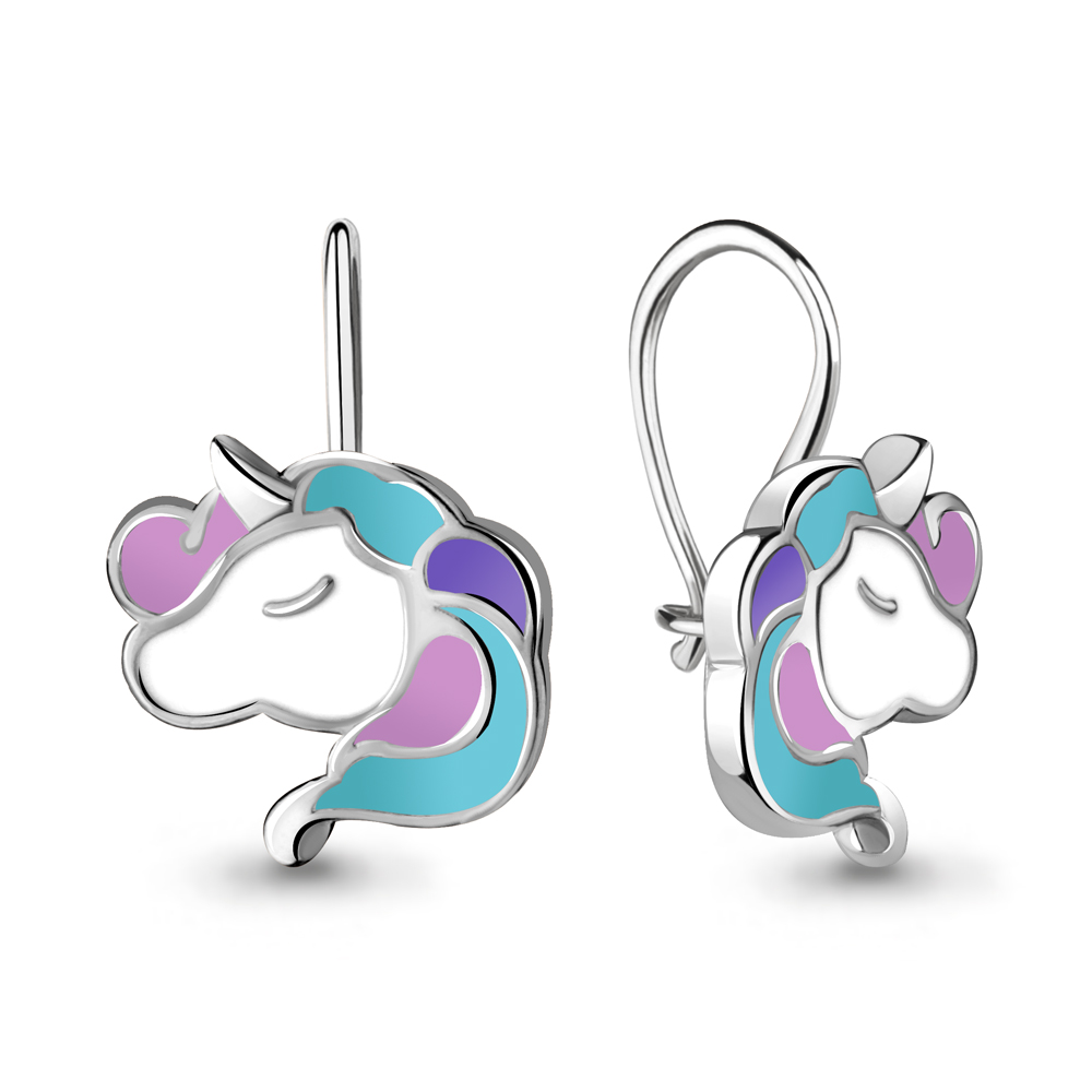 

Серьги из серебра с эмалью Aquamarine 33699_925_р, 33699_925_р