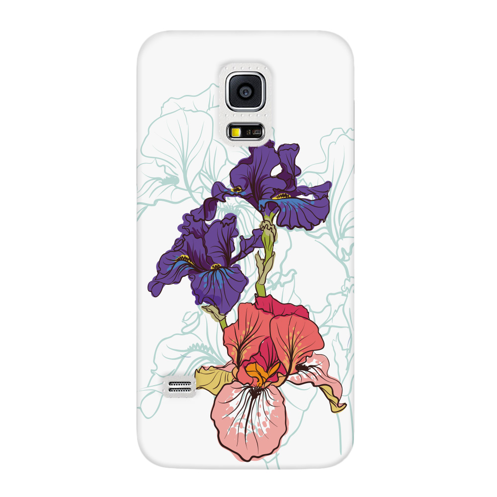 Чехол Deppa Art Case Pastel ирисы для Samsung Galaxy S5 mini защитная пленка 126₽