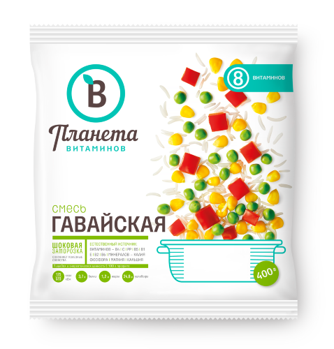 

Овощная смесь Планета Витаминов Гавайская замороженная 400 г