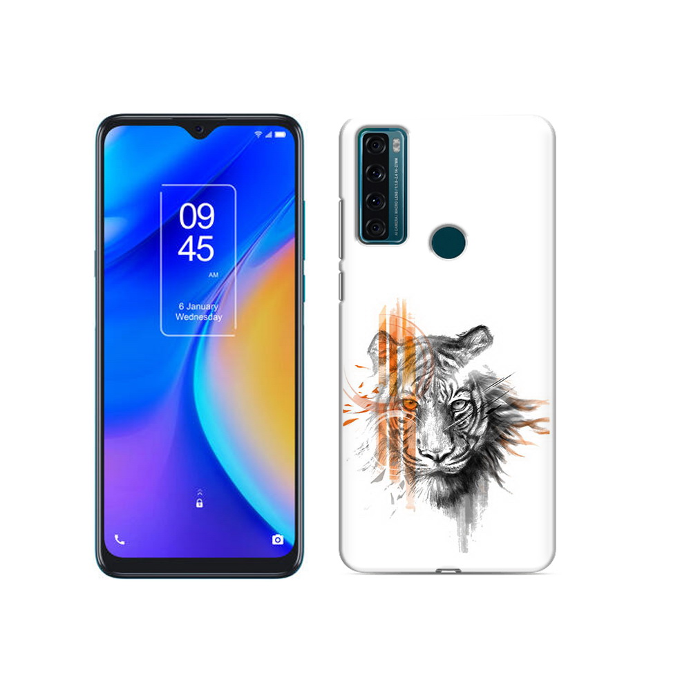 

Чехол MyPads Tocco для TCL 20 SE огненный тигр, Прозрачный, Tocco