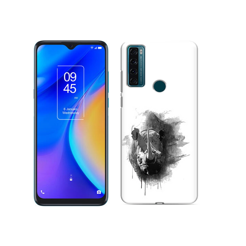 

Чехол MyPads Tocco для TCL 20 SE носорог, Прозрачный, Tocco