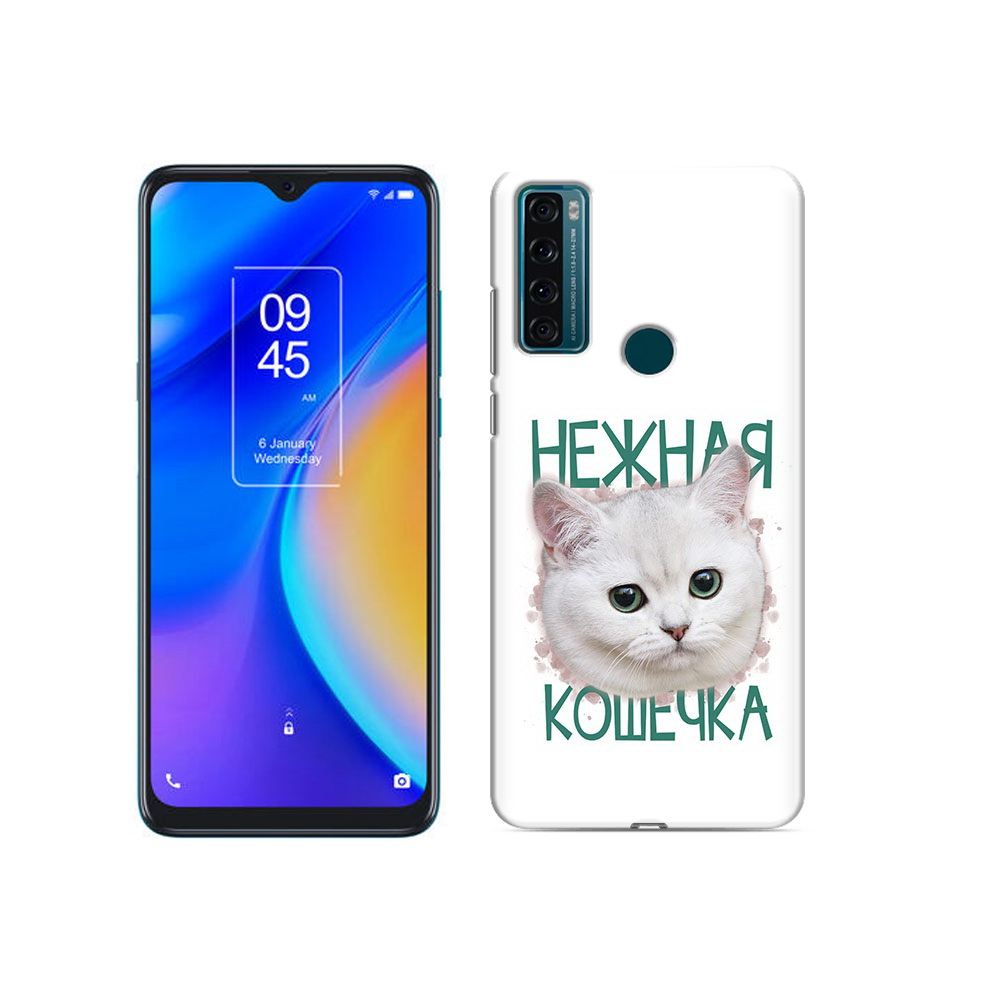 

Чехол MyPads Tocco для TCL 20 SE нежная кошечка, Прозрачный, Tocco