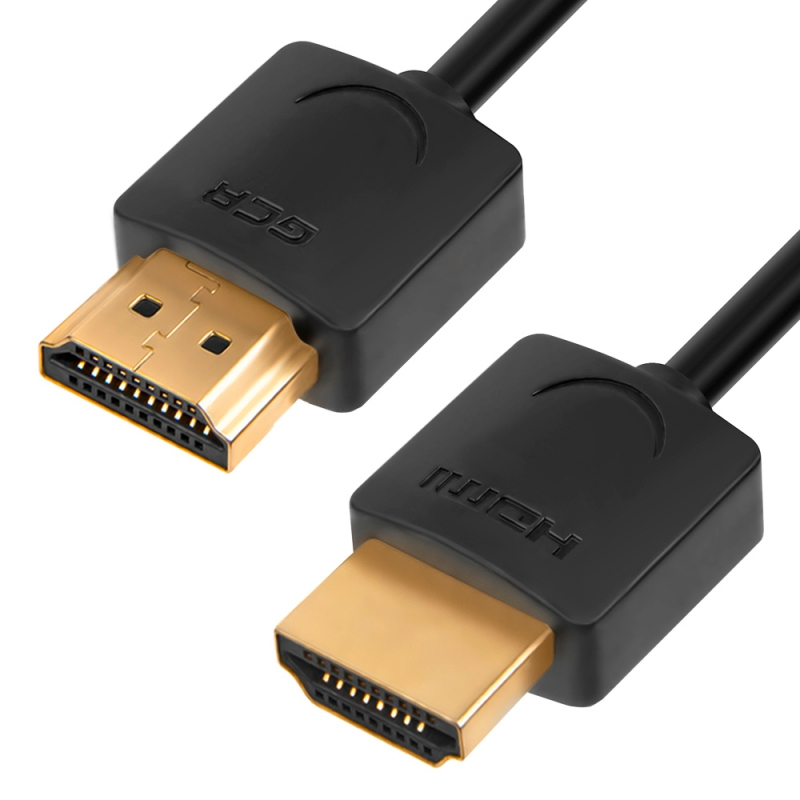 Кабель Greenconnect HDMI-HDMI вилка-вилка 1м (24257) черный