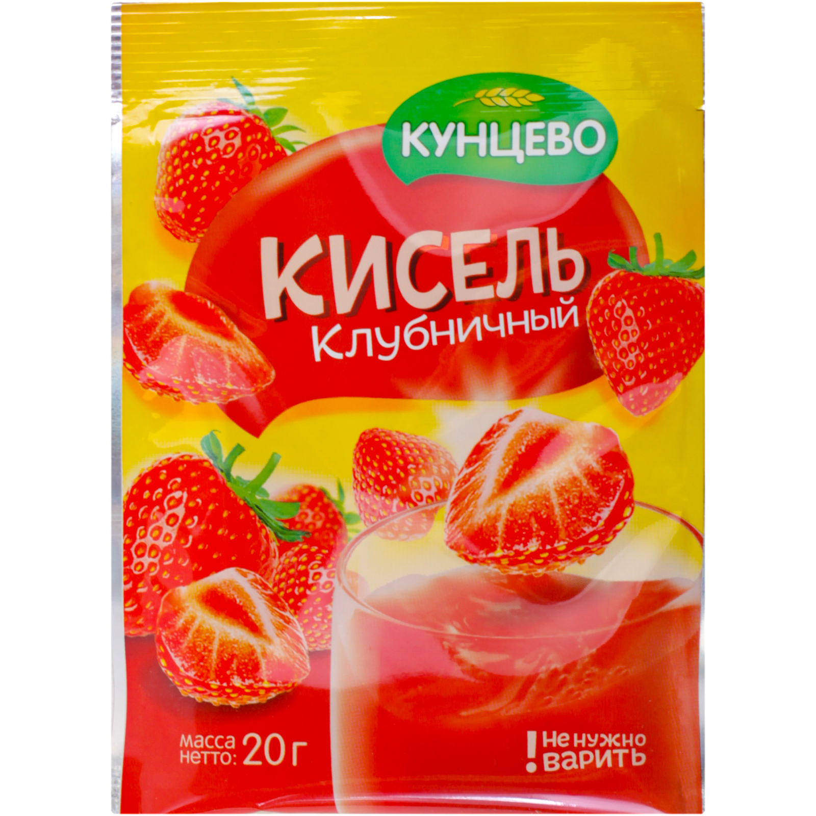 

Кисель Кунцево клубника сухой 20 г