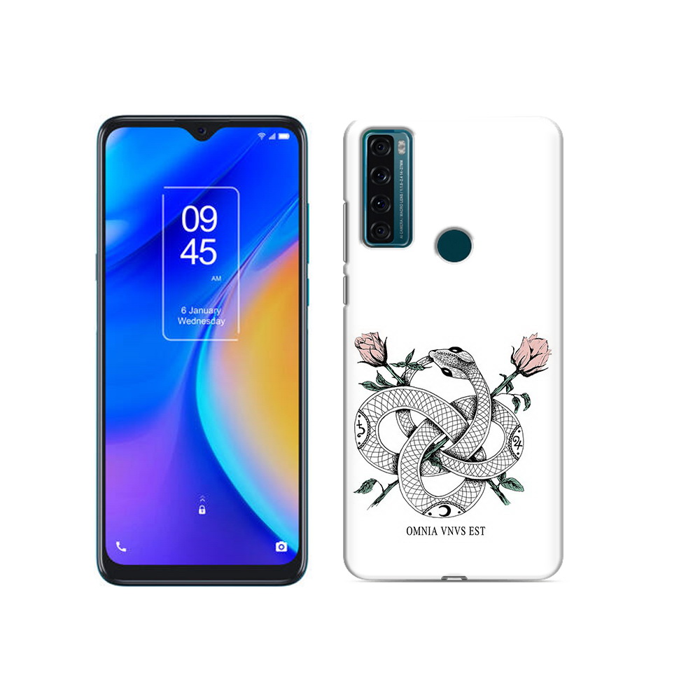 

Чехол MyPads Tocco для TCL 20 SE нарисованная змея абстракция, Прозрачный, Tocco