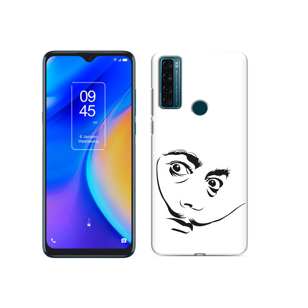 

Чехол MyPads Tocco для TCL 20 SE мужчина с длинными усами, Прозрачный, Tocco