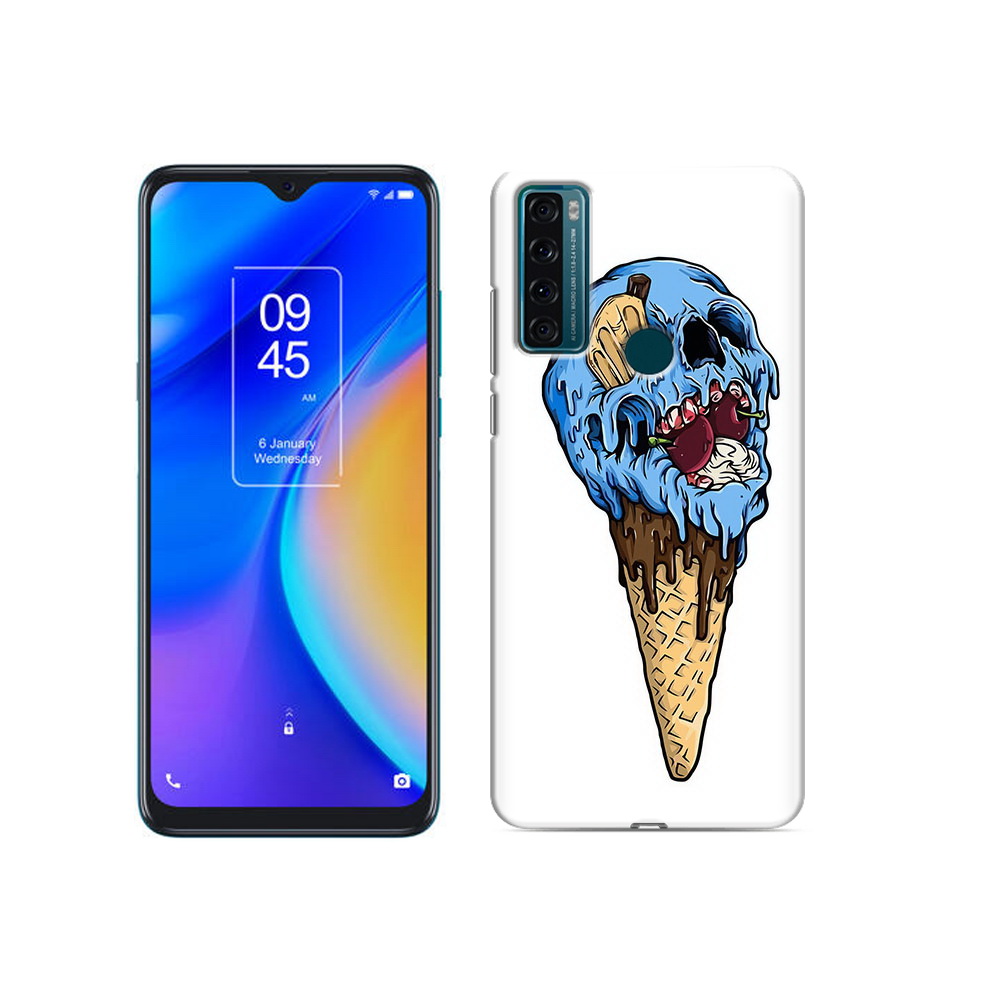 

Чехол MyPads Tocco для TCL 20 SE мороженное череп, Прозрачный, Tocco