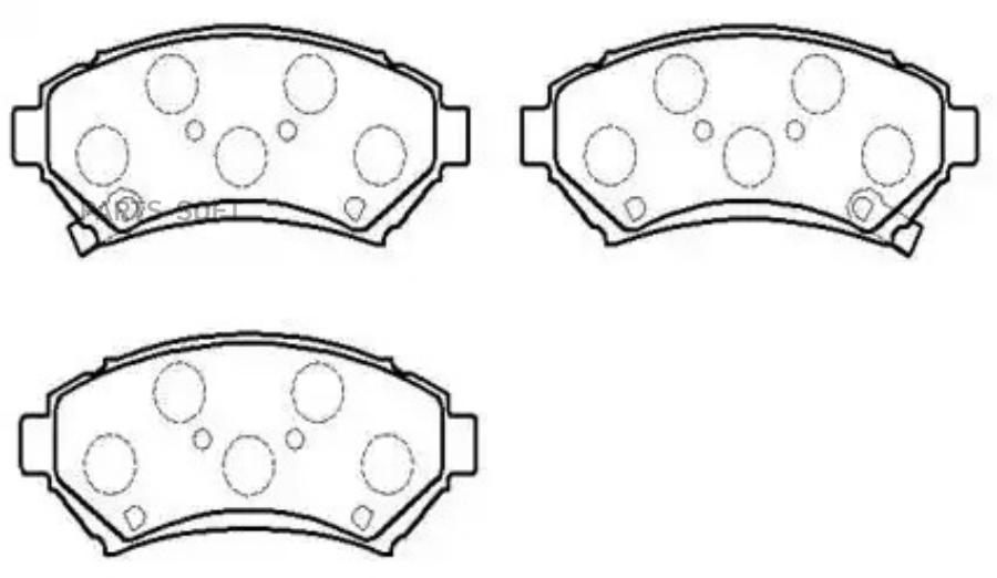 

Колодки тормозные дисковые CHEVROLET: Impala 01- 1шт HSB HP5113