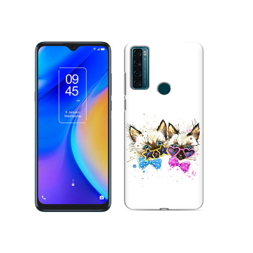 

Чехол MyPads Tocco для TCL 20 SE милые котята, Прозрачный, Tocco