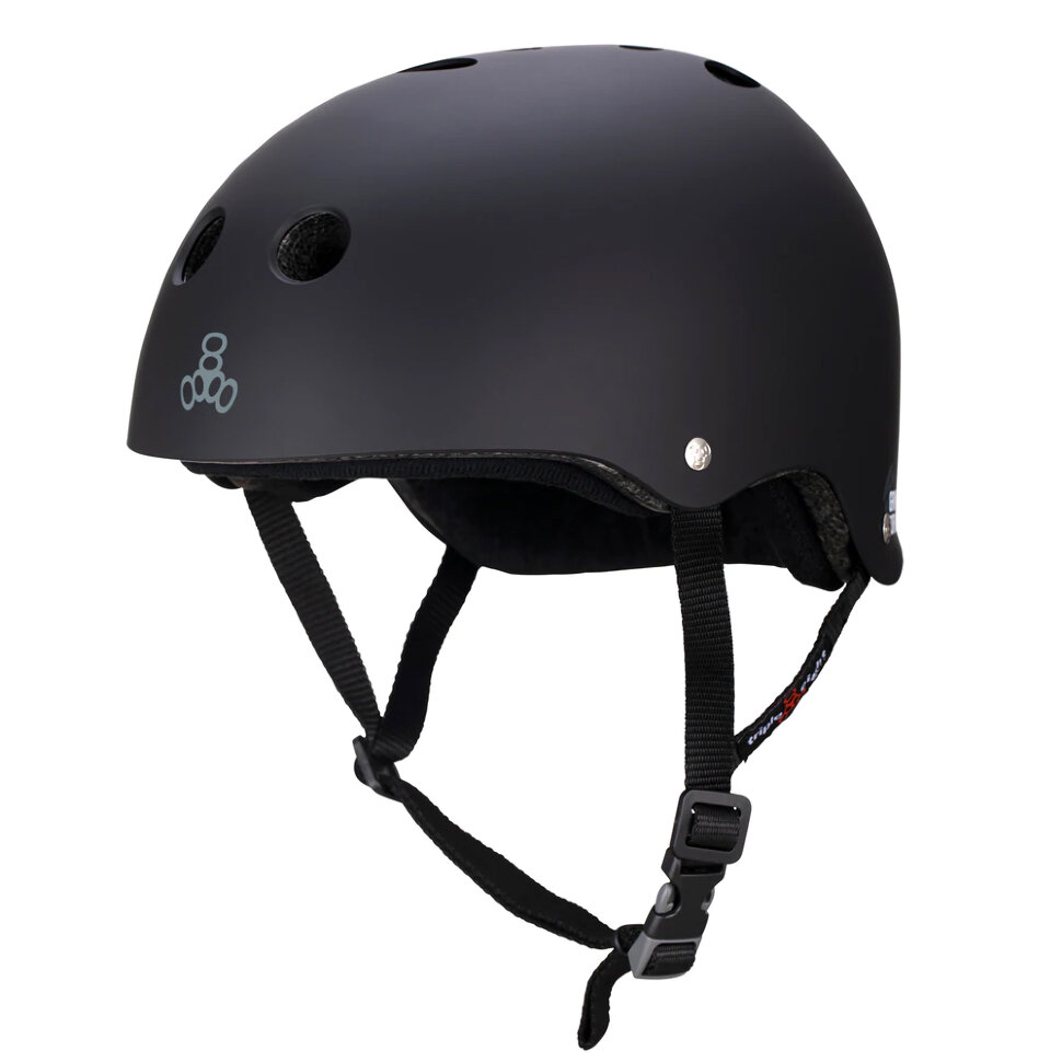 

Шлем для катания на скейте Triple 8 Sweatsaver Blk Rbr XS, S, M, L, XL, Черный;белый