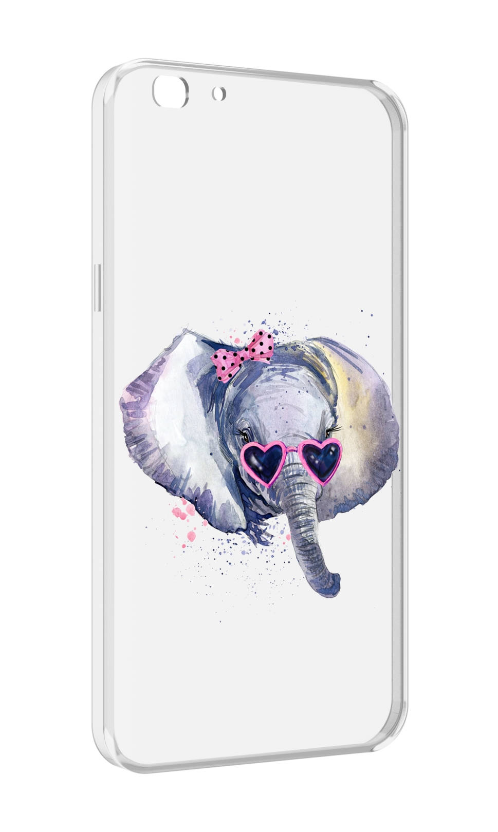 

Чехол MyPads слоник в очках для Oppo A77/F3 (2017 год), Прозрачный, Tocco