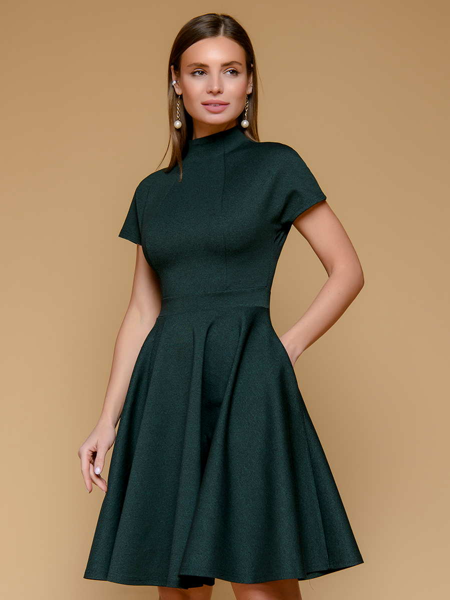 

Платье женское 1001dress 0142101-01934 зеленое 40 RU, Зеленый, 0142101-01934