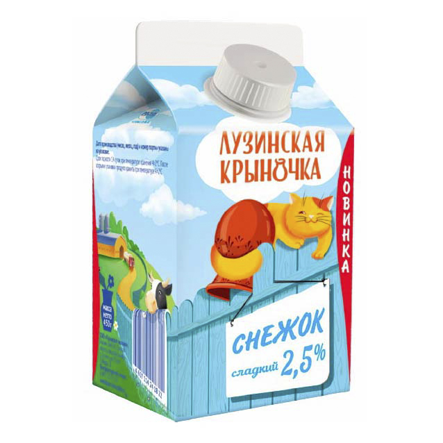 

Снежок Лузинская крыночка 2,5% 450 г