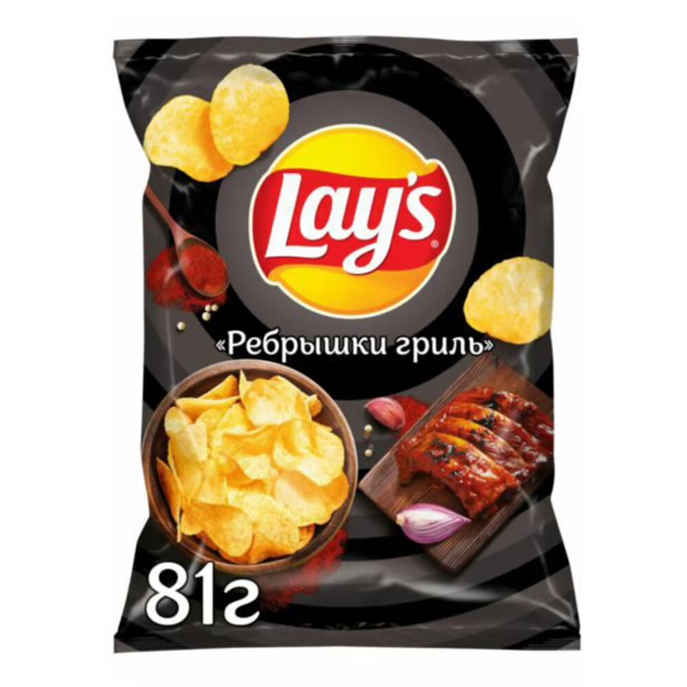

Чипсы картофельные Lay's Ребрышки гриль 81 г
