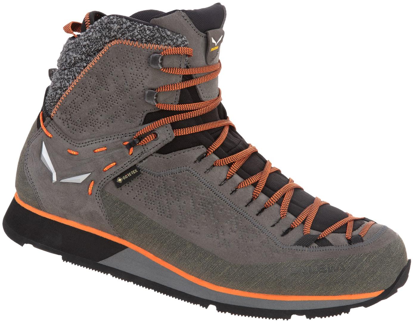 фото Ботинки salewa mountain trainer 2 winter gore-tex® men's, grey/fluo orange, 9.5 uk