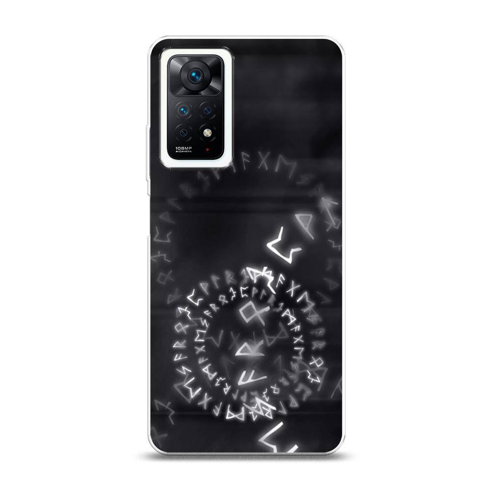 

Чехол на Xiaomi Redmi Note 11 Pro Plus 5G "Руны", Серый;черный, 312150-3