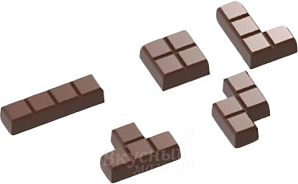 

Форма для конфет Тетрис Chocolate World CF0238, Прозрачный