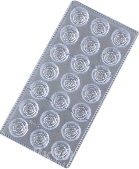 

Форма для конфет Роза 21 ячейка Chocolate Mold, Прозрачный