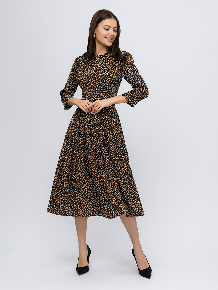 

Платье женское 1001dress 0100219 черное 52 RU, Черный, 0100219
