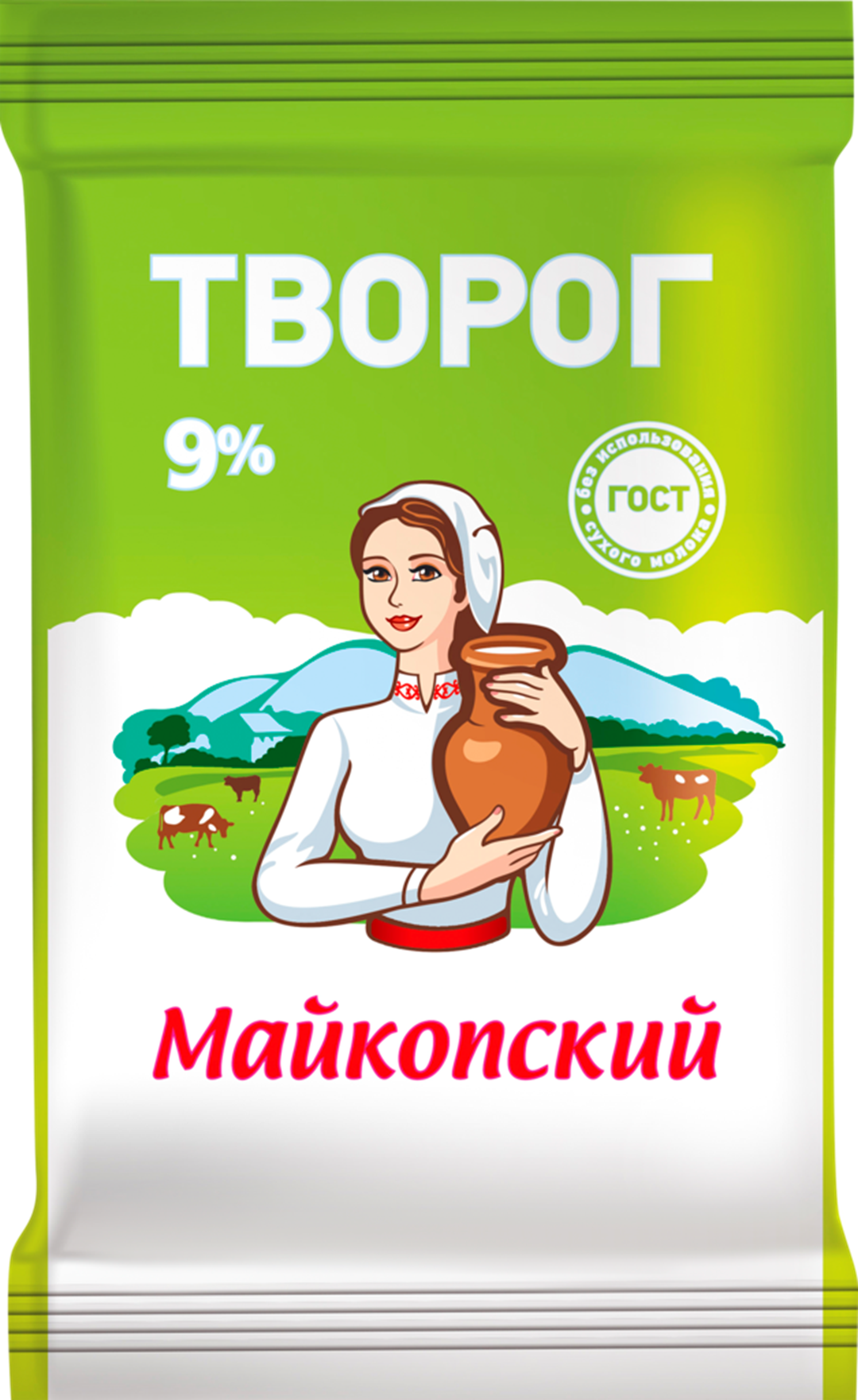 

Творог Майкопский 9% 170 г фольга