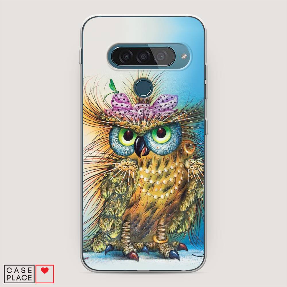 

Чехол для LG G8s ThinQ "Модная сова", Коричневый;голубой, 84050-1