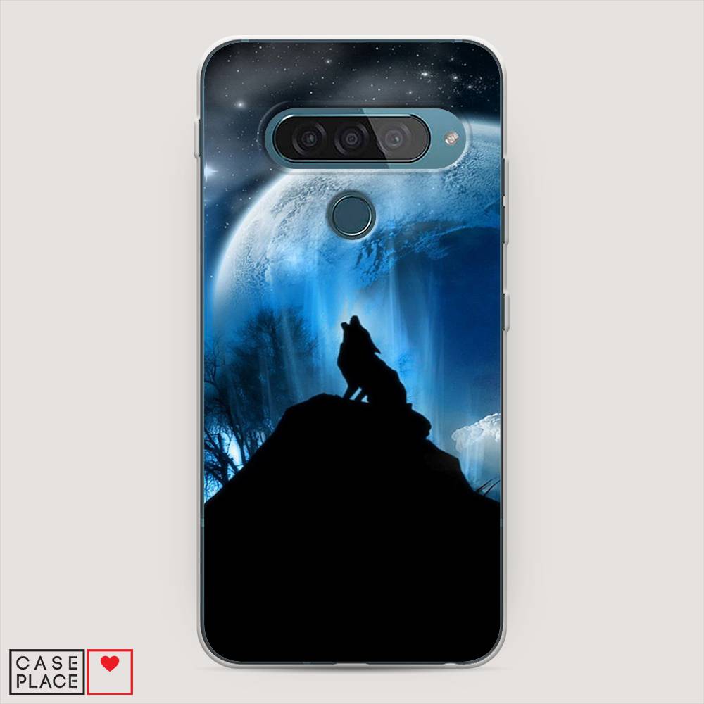 

Чехол для LG G8s ThinQ "Волк 2", Синий;черный;белый, 84050-1