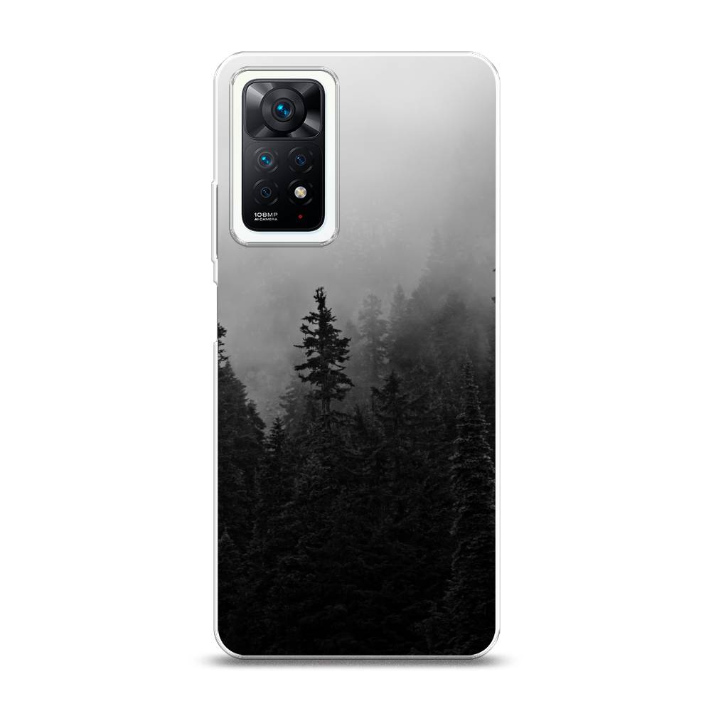 

Чехол на Xiaomi Redmi Note 11 Pro Plus 5G "Туманный лес", Серый;черный, 312150-2