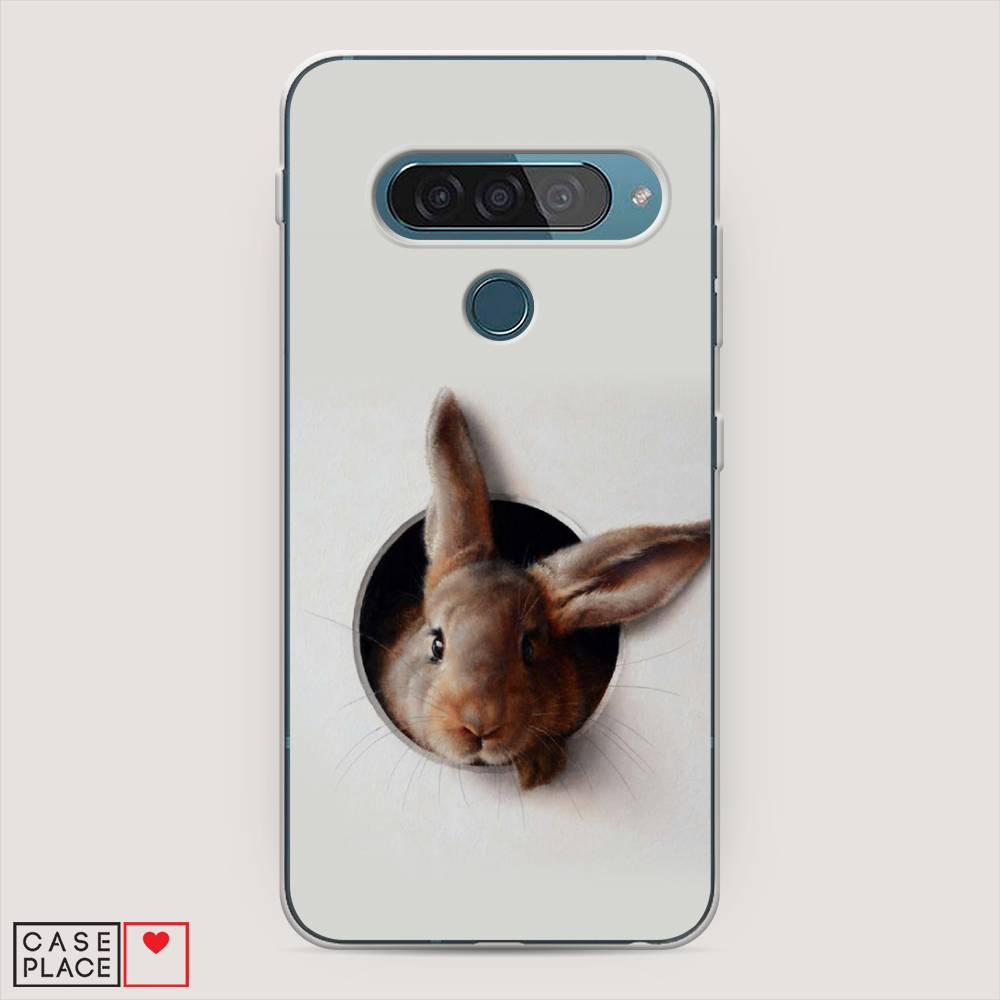 

Чехол для LG G8s ThinQ "Любопытный кролик", Серый;коричневый, 84050-1