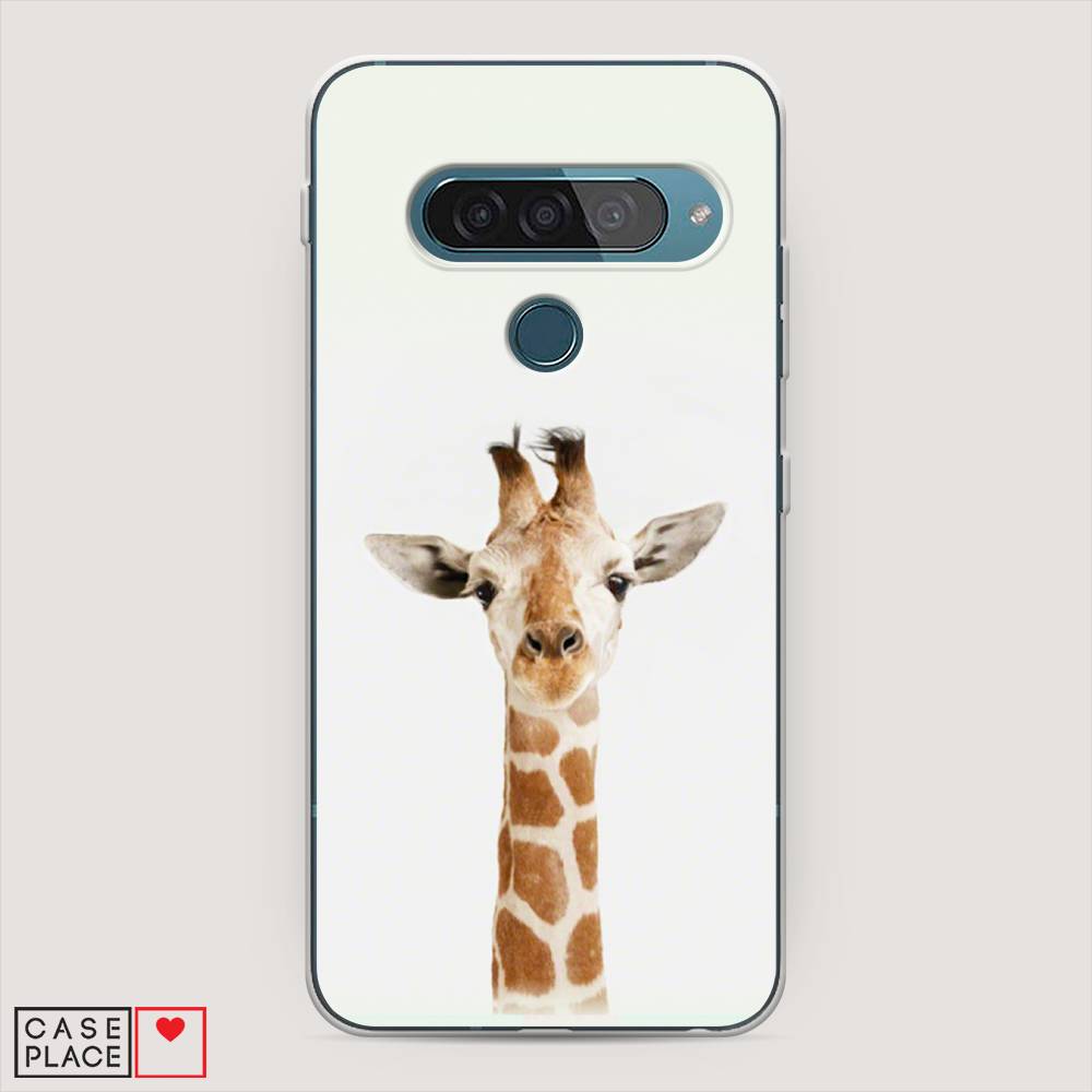 

Чехол для LG G8s ThinQ "Любопытный жираф", Бежевый;коричневый, 84050-1