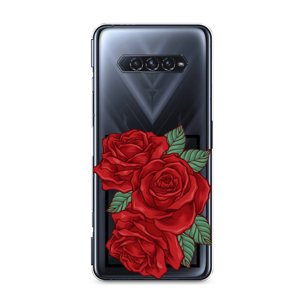 

Чехол на Xiaomi Black Shark 4"Три алые розы", Красный, 311150-2
