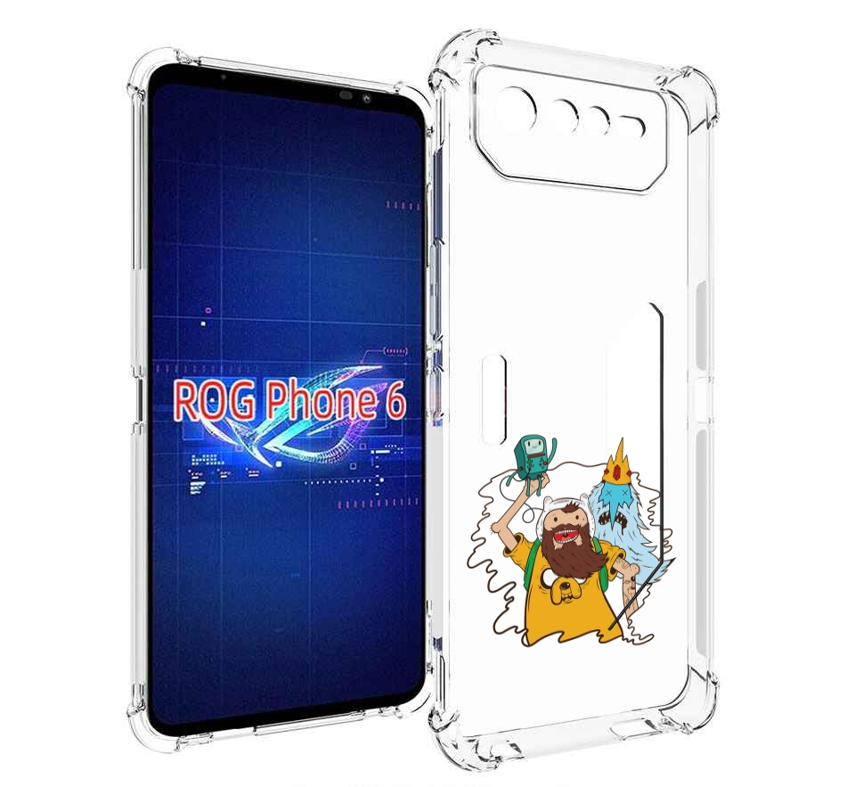 

Чехол MyPads время приключений старый Финн для Asus ROG Phone 6, Прозрачный, Tocco