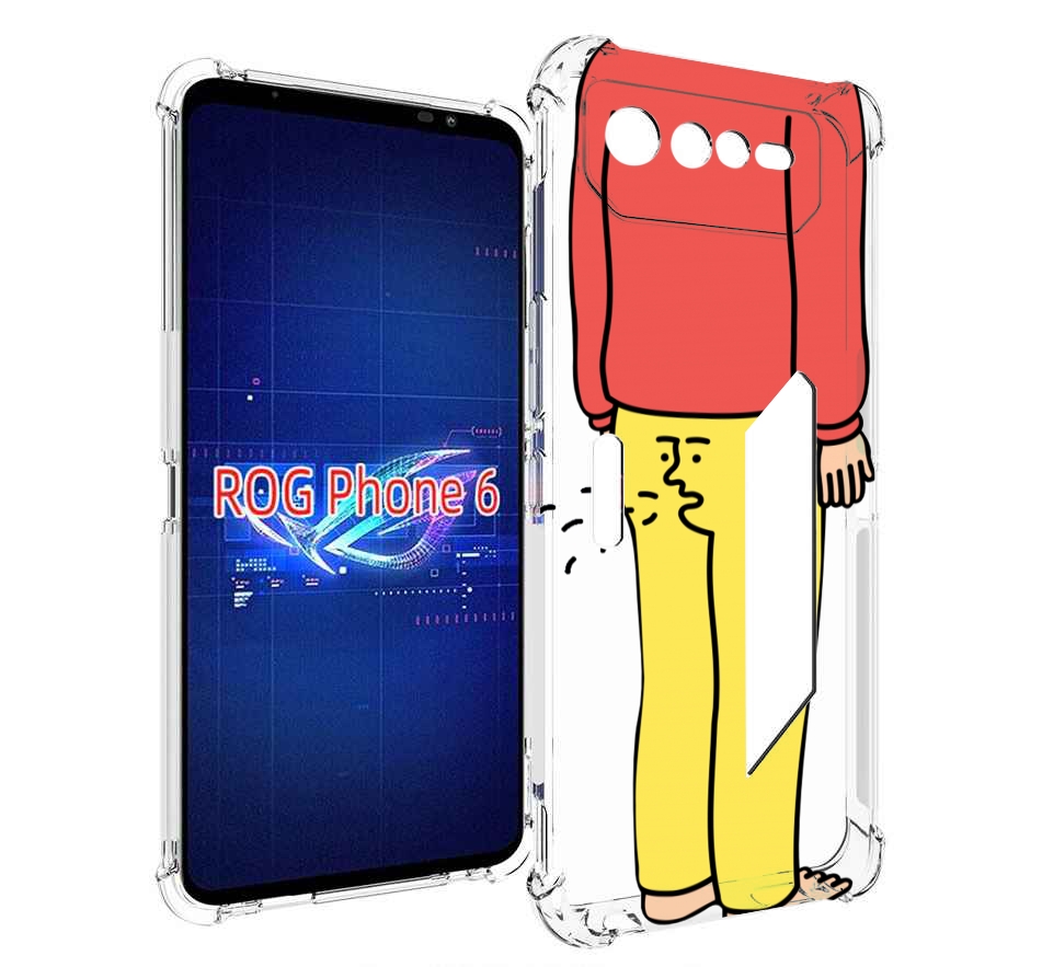 

Чехол MyPads смешной-мужчина для Asus ROG Phone 6, Прозрачный, Tocco