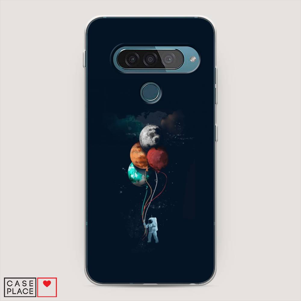

Чехол для LG G8s ThinQ "Космонавт с шариками", Разноцветный, 84050-4