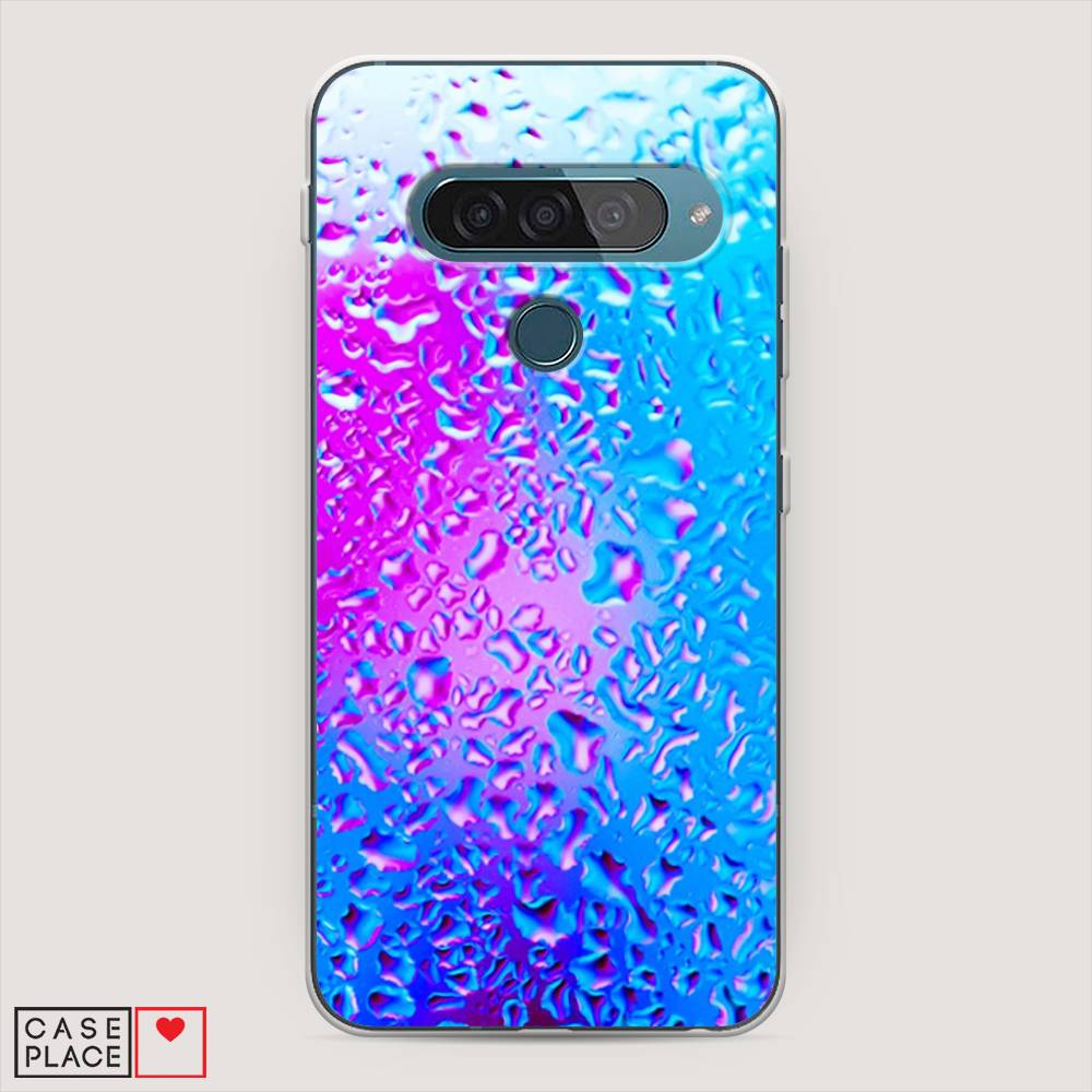 

Чехол для LG G8s ThinQ "Капли на стекле", Голубой;розовый, 84050-3
