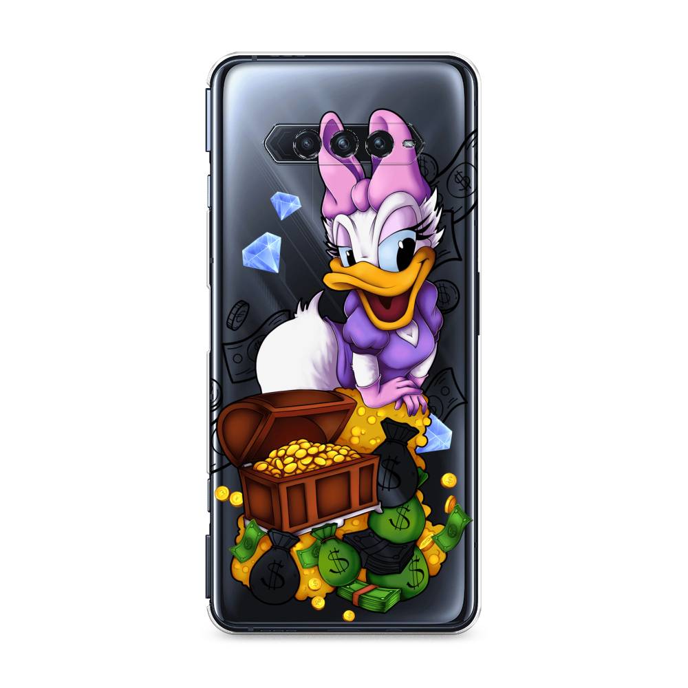 

Чехол на Xiaomi Black Shark 4"Rich Daisy Duck", Коричневый;белый;фиолетовый, 311150-6