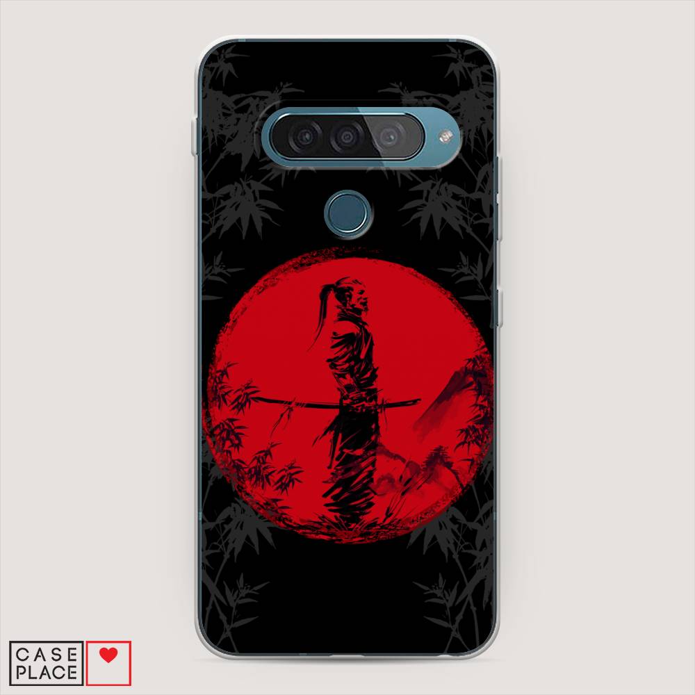

Чехол для LG G8s ThinQ "Самурай на красном фоне", Черный;красный;серый, 84050-4